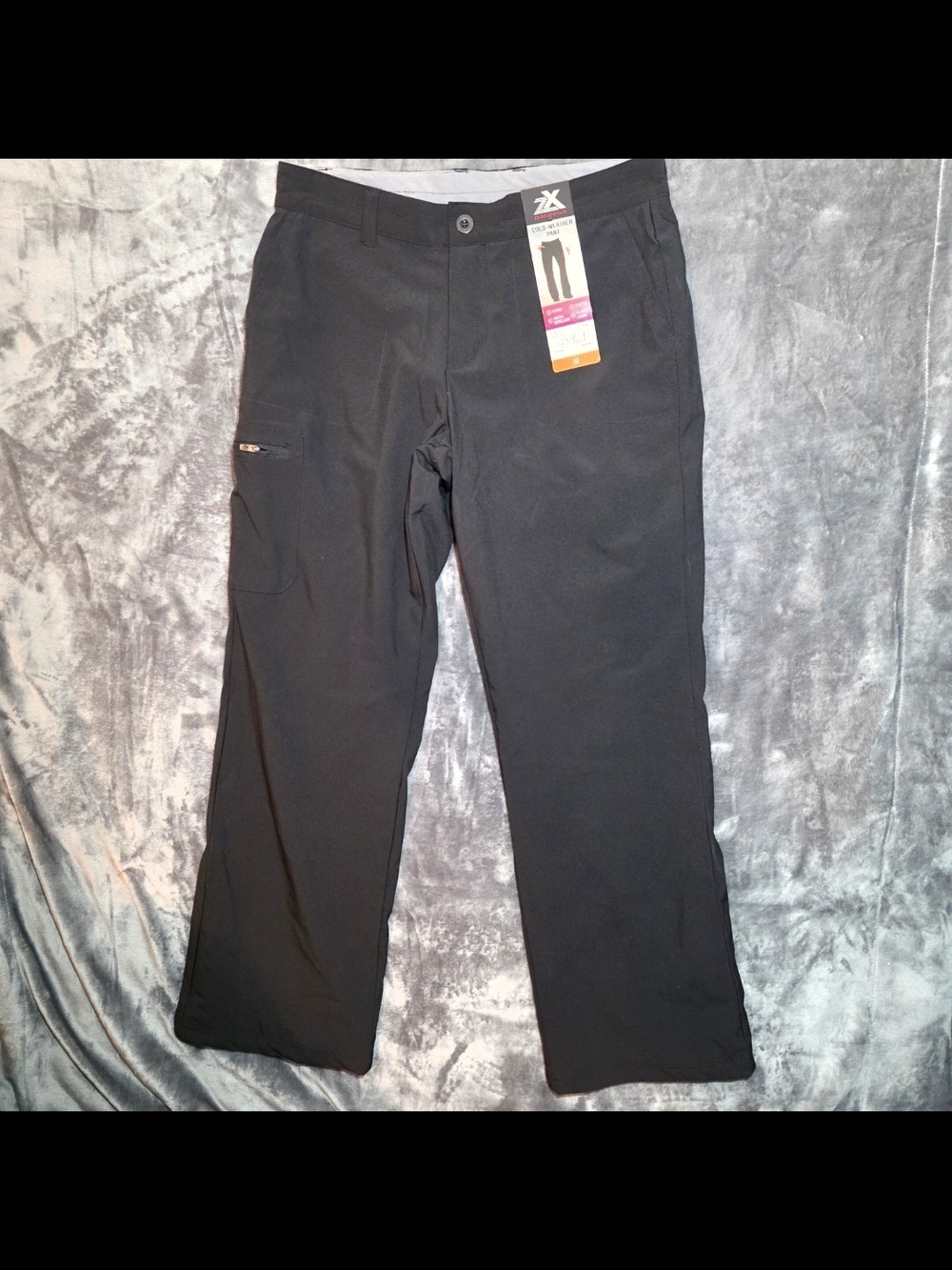ZeroXposur Men's Cold Weather Black Cargo Performance Pants
